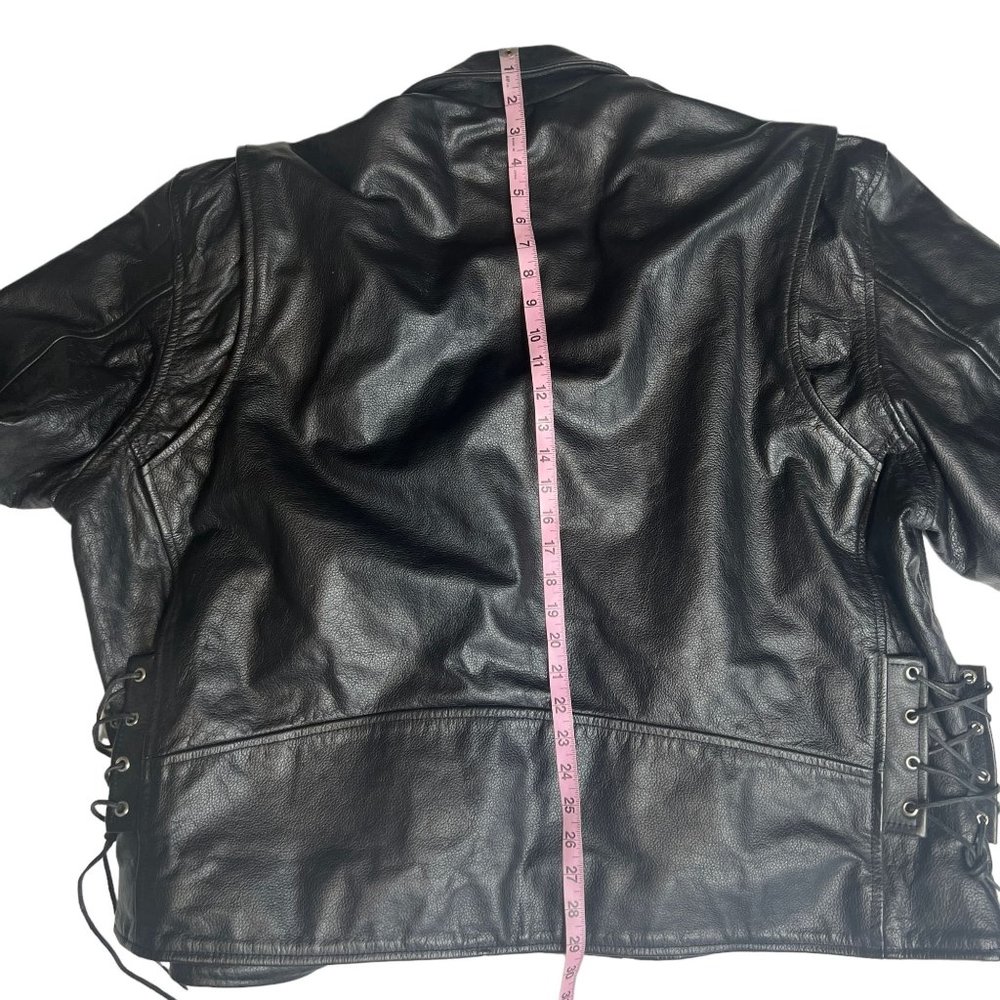 Interstate Leather Men's Motorcycle Leather Jacket Size 54 (XL) - Picture 11 of 16